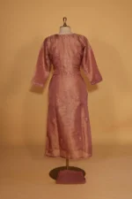 Onion Pink Tissue Suit Set – 3 Pc Stitched for Festive Occasions - Image 5