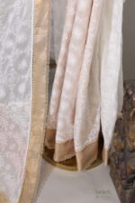 Traditional Kerala Onam Cotton Saree with Golden Border - Image 6