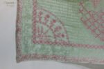 Green Kota Doria Cotton Saree with Elegant Border - Image 6