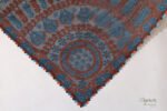 Black Saree with Green Thread Chikankari Embroidery - Image 7