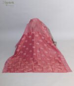 Rich Dark Pink Tissue Saree - Image 5