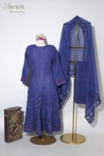 Midnight Sapphire Anarkali Set - Image 5