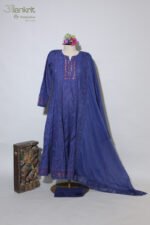 Midnight Sapphire Anarkali Set - Image 6