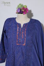 Midnight Sapphire Anarkali Set - Image 7