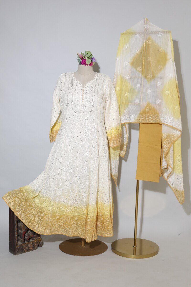 118A6416 Sunlit Aura Anarkali Set - Image 1